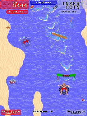 Toobin' (rev 3) screen shot game playing